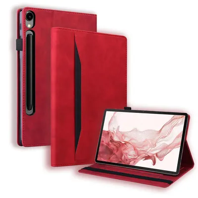 Produktbild von Mobigear Folio-Tablet-Hülle für Samsung Galaxy Tab S10 FE Plus, Klapphülle - Rot