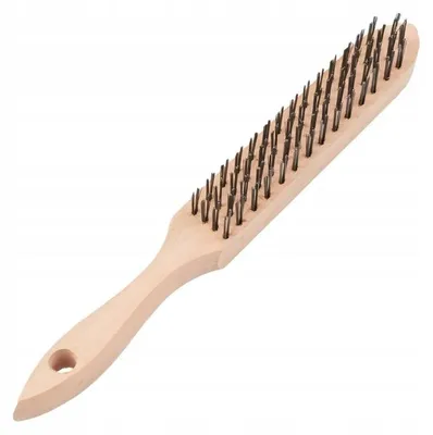 Produktbild von Polax Drahtbürste Holzbürste 4 Reihen (27-002)