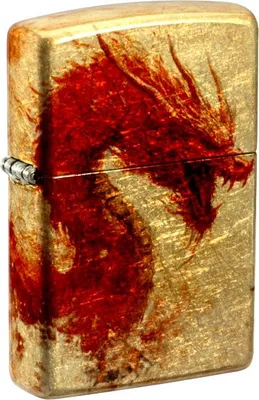 Produktbild von Zippo Benzin-Feuerzeug Tumbled Brass color 540° Samurai/Dragon, unbefüllt 60007647