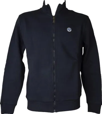 Immagine prodotto di Felpa uomo NORTH SAILS aperta davanti con zip e tasche felpata invernale articolo 691029 FULL ZIP SWEATISHIRT / LOGO, IT 3XL - EU XXL - USA XL, Cotone 100%