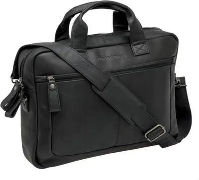 Produktbild von New Looxs Radtasche Luko Leather Black 15 Zoll Black - elegante Office- & Rad...