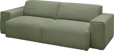 Produktbild von KAWOLA Sofa RANI 3-Sitzer Feincord olivgrün
