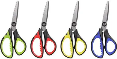 Image de Ciseaux d'écolier 13.8 cm avec poignée en caoutchouc blister Colorino Kids 92593 Prix par 1pc