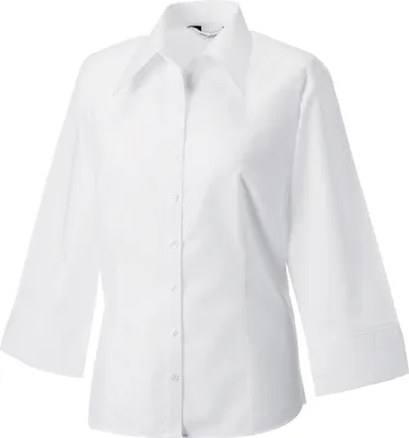 Obrázok produktu pre Dámska blúzka Russell Collection Lyocel Fitted s 3/4 rukávom RW3269 (2XL - 44) (biela)
