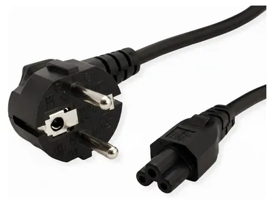 Immagine prodotto di VALUE Netzkabel, 3pol. Notebook-Buchse, schwarz, 3 m