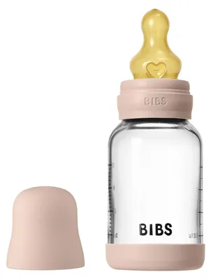 Productafbeelding van Bibs glazen babyfles, rond, 120 ml