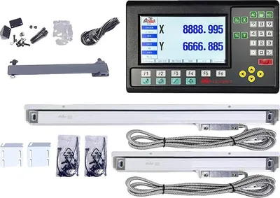 Obrázek produktu pro Digitální zobrazovací systém, kompatibilita se 2 osami / 3 osami, velký LCD displej, GCS909-2 DRO SET