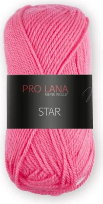 Produktbild von Pro Lana Star 50 g anschmiegsame Wolle für Anfänger und Könner (100 % Polyacryl) 135 m Farbe 034