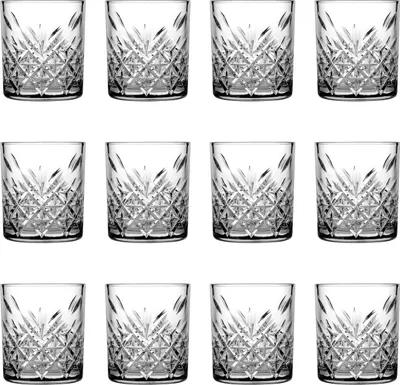 Obrázek produktu pro Sklenice na whisky,skleničky na whisky - Nadčasové,sada 12 kusů,stylové sklenice na whisky a další,205 ml,