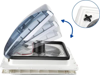 Produktbild von Wohnmobil Belüftungsventilator, 3-Geschwindigkeitsbetrieb, bidirektionaler Luftstrom, 3-Gang-Schaltgetriebe