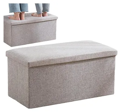 Imagen del producto de Taburete plegable multifuncional con espacio de almacenamiento