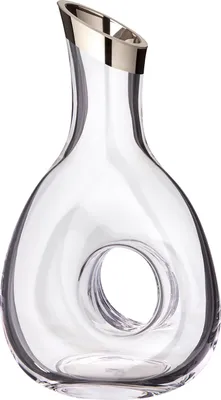 Produktbild von Dekanter Gordon, mundgeblasenes Kristallglas mit Platinrand, Höhe 30 cm, Füllmenge 1,2 Liter