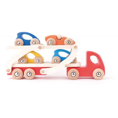 Produktbild von Bajo Holz Autotransporter eco Spielzeug LKW für Kinder