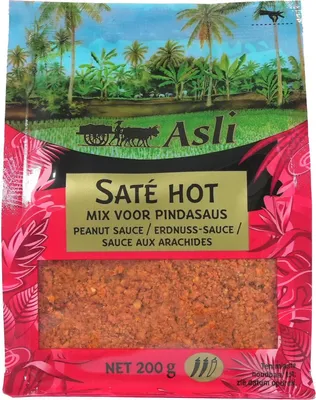 Produktbild von Asli Sate Hot Erdnuss Saucen Mix SCHARF 200g