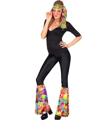 Image de kit années 60 bandeau & manchettes "Peace & Love" 18771 | Multicolore