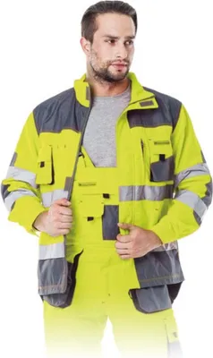 Produktbild von Arbeitsjacke mit Reflektoren XXL neongelb