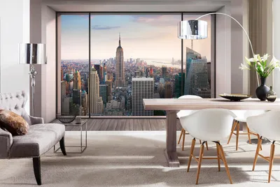 Immagine prodotto di Carta da parati Komar in tessuto non tessuto - Penthouse - dimensioni: 400 x 260 cm (larghezza x altezza) - 8 pannelli, soggiorno, camera da letto, carta da parati