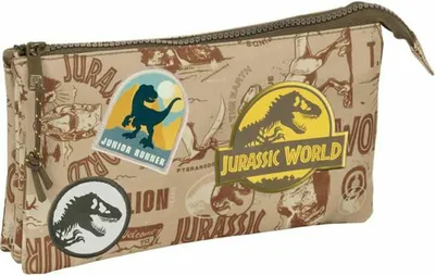 Immagine prodotto di Astuccio triplo multiuso Jurassic World Beige 22 x 12 x 3 cm