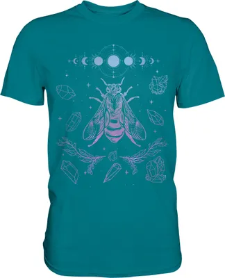 Produktbild von Mond Biene Insekten T-Shirt – Diva Blue / L