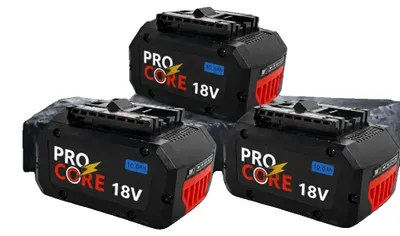 Immagine prodotto di Batteria per utensili elettrici, 10,0 Ah, compatibile con batterie al litio, confezione da 3 pezzi, 18V