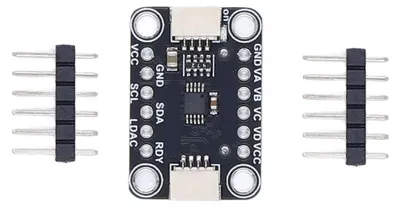 Obrázek produktu pro Čtyřkanálový digitálně-analogový převodní modul, 12bitová čtyřkanálová DAC karta MCP4728 s EEPROM pro Stemma QT Qwiic