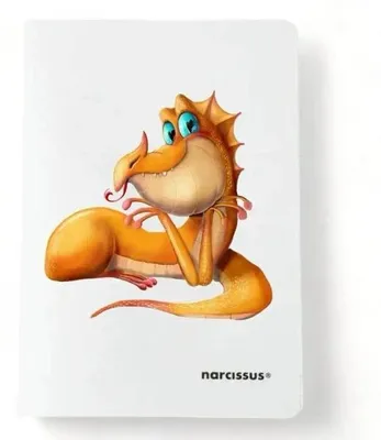 Produktbild von Heft PP A4/60 Blatt, kariert, Marke Dinusie - Orange - Modell: Narcissus