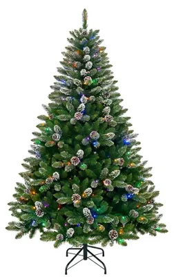 Imagen del producto de Árbol de Navidad artificial de 137 cm (4.5 pies) de PVC, con soporte de metal