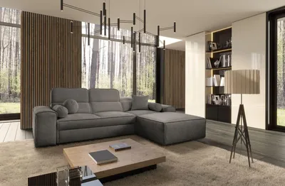 Produktbild von Ecksofa Couch VITO I Grau Modern mit Schlaffunktion Links/Rechts