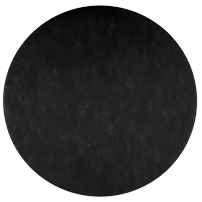 Immagine prodotto di 50 tovagliette rotonde in pile nero Ø 34 cm tovagliette monouso