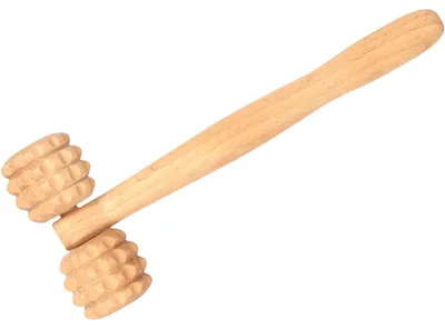 Immagine prodotto di Apparecchio massaggiante HOFMEISTER® in legno di faggio, ideale per alleviare tensioni e dolori, per il benessere e il relax di schiena e collo. Prodotto naturale proveniente dall'Europa, massaggiatore per la schiena, 23 cm