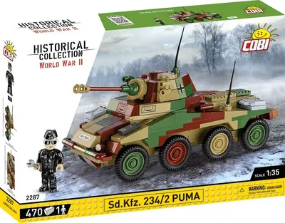 Obrázek produktu pro COBI Sd.Kfz. 234/2 Puma, Stavební bloky, 7 rok/roky, 470 kusů