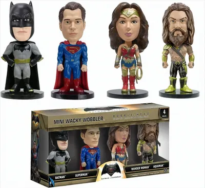 Produktbild von Mini Wacky Wobbler Batman vs. Superman 4-Pack