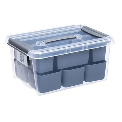Obrázok produktu pre plastový tímový úložný box PROBOX DIY 14 litrov priehľadný