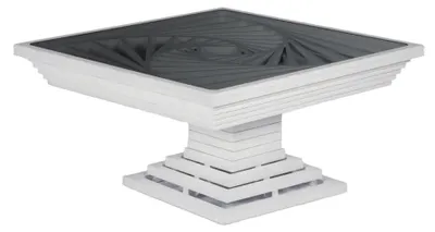 Image de Table de salon Table basse carrée Table d'appoint blanche
