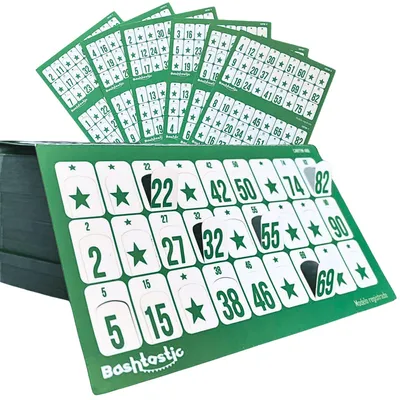 Produktbild von 504 Bingokarten mit vorgeprägten Feldern – Wiederverwendbare Karten für Bingospiele
