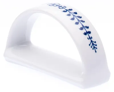Image de Saphyr, support pour serviette, motif à oignon, porcelaine tchèque, 7 cm