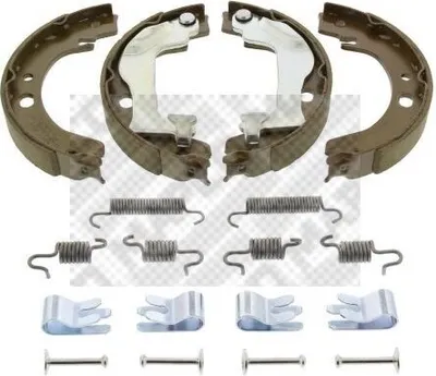 Produktbild von MAPCO Bremsbackensatz Trommelbremse Hinten für TOYOTA COROLLA (ZZE12, NDE12, ZDE12) 172mm 8570/1
