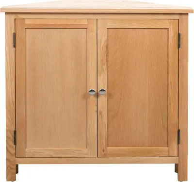 Produktbild von vidaXL Eckschrank 80x33,5x78 cm Massivholz Eiche