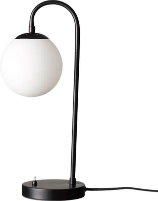 Image de Lampe de table, lampe à poser, lampe de chevet, lampe de bureau, lampe de lecture LED, Café Paris Opal/noir
