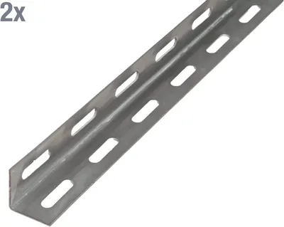 Immagine prodotto di Alberts 423919 Profilo angolare, zincato a caldo, 1000 x 27 x 27 mm, set da 2