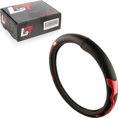 Produktbild von Lenkradbezug Lenkrad Hülle Ø 38x9cm 15x3,5 Zoll schwarz rot für AUDI für PORSCHE