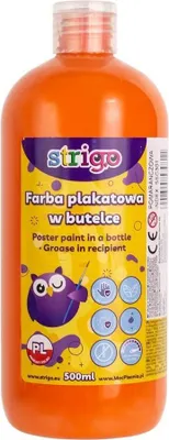 Image de Peinture pour affiches en flacon 500ml orange STRIGO