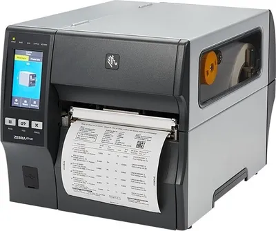 Zdjęcie produktu dla Zebra ZT421, bezpośrednio termiczny/termotransferowy, 300 x 300 DPI, 305 mm/s, Przewodowy i Bezprzewodowy, Czarny, Szary