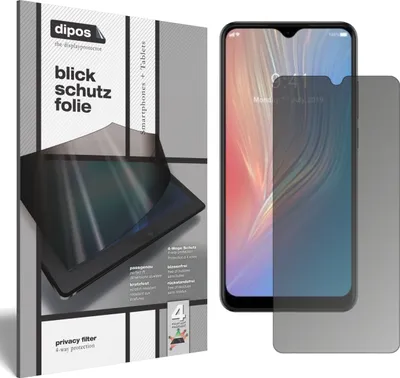 Produktbild von Blickschutzfolie für HTC Wildfire X matt Schutzfolie Folie Display Schutz dipos