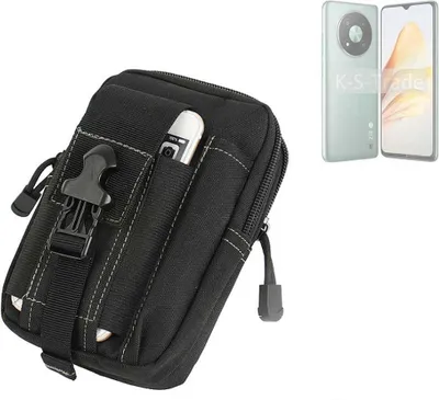 Produktbild von K-S-Trade Gürtel Tasche kompatibel mit ZTE XiaoXian 50 Gürteltasche Holster Schutz Hülle Handy Hülle Smartphone outdoor Handy-Hülle schwarz