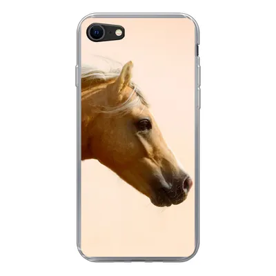 Produktbild von MuchoWow® Handyhülle Schutzhülle Hülle für iPhone SE 2020 Pferd - Licht - Luft Silikon Softcase Handy Hülle - Kartenbesitzer