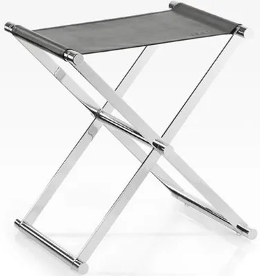 Produktbild von Joop! Bathline Hocker, Sitz Schwarz Schwarz/Chrom 011300011