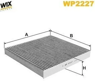 Produktbild von WIX FILTERS WP2227 Innenraumfilter Pollenfilter für JEEP GRAND CHEROKEE IV (WK, WK2)