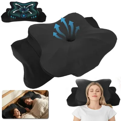 Produktbild von Memory Foam Kissen,Ergonomisches Kopfkissen, Nackenkissen Kopfkissen für Seiten