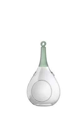 Produktbild von Sompex TAURA Windlicht - in verschiedenen Größen & Farben, Farbe:grün, Größe:Klein (7x12x23.5cm)